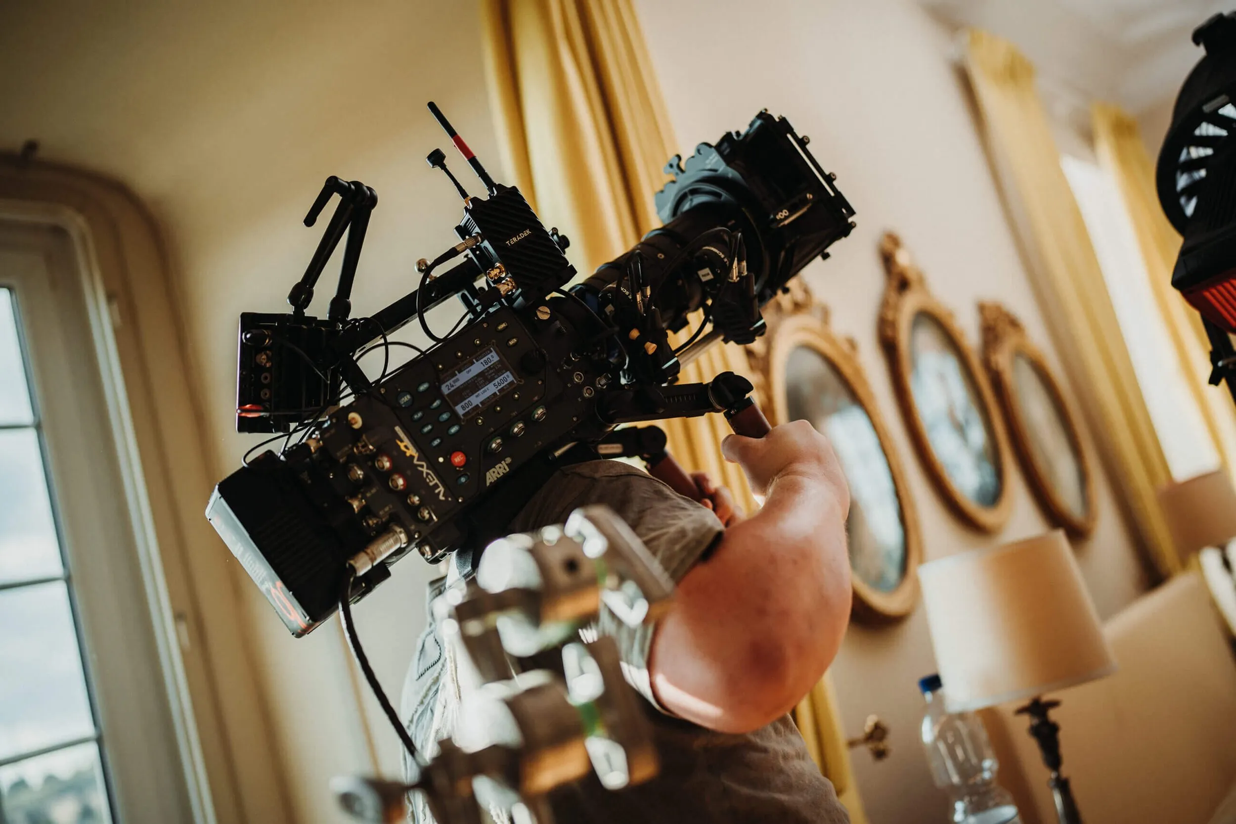Kamera-Rig im Detail am Set